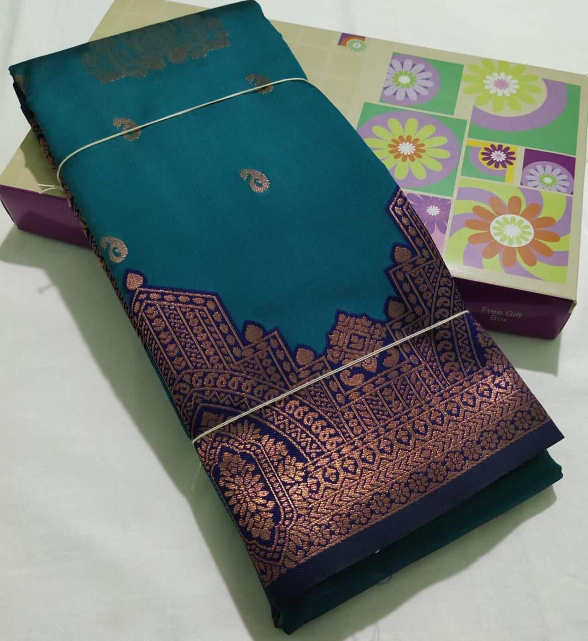 Multi Enchanting Yet Breathable Organic Banarasi Sarees For Intimate And Big Fat Indian Weddings